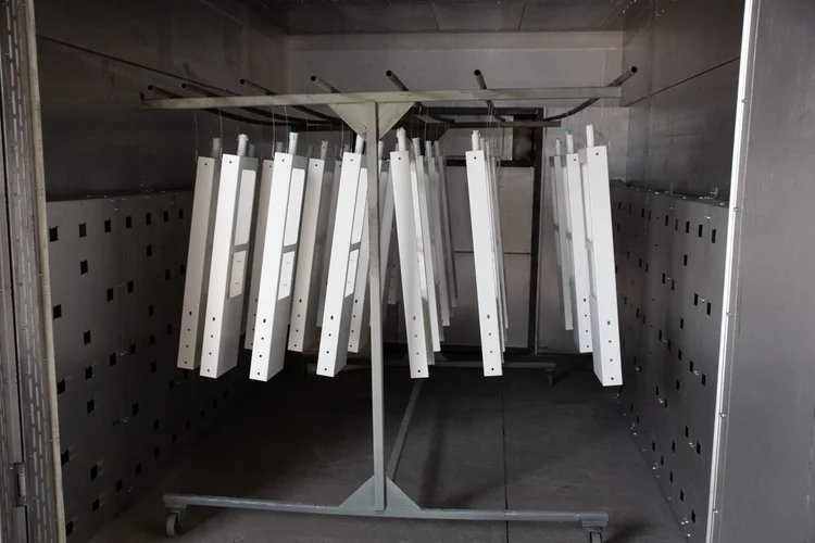 Powder coated aluminium shutters