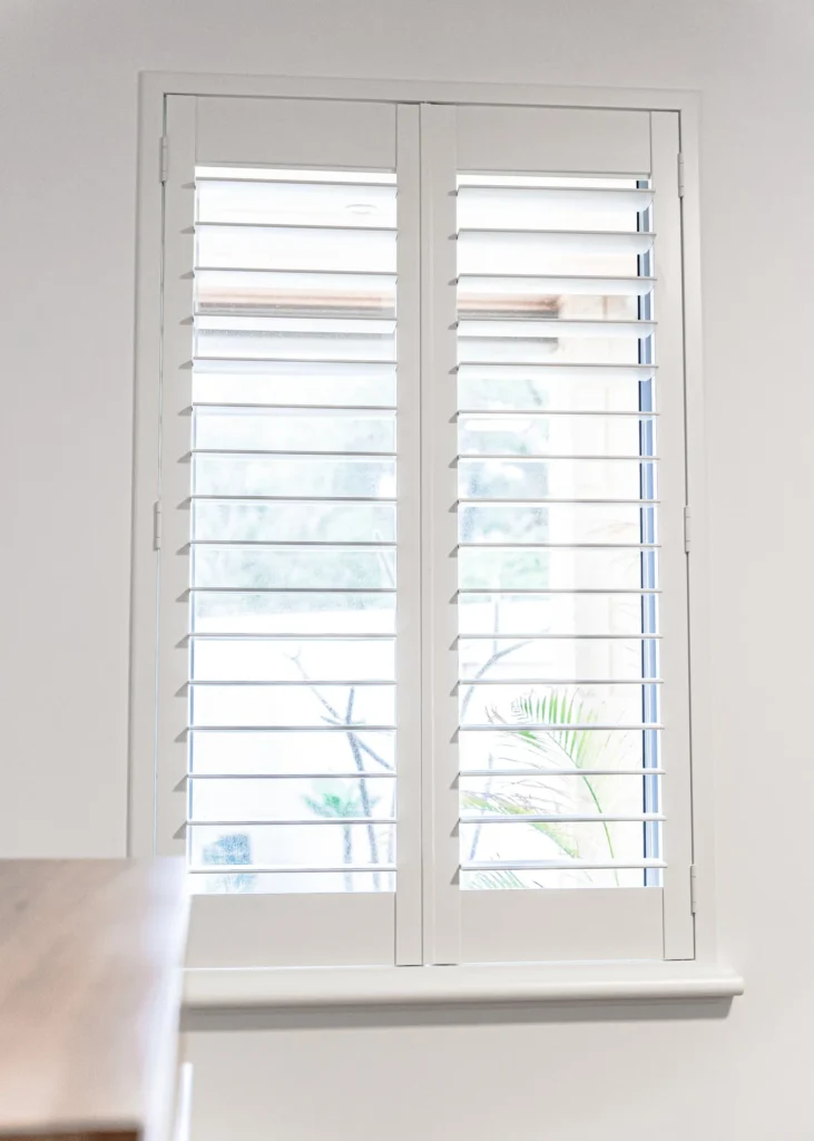 Living room PVC shutters