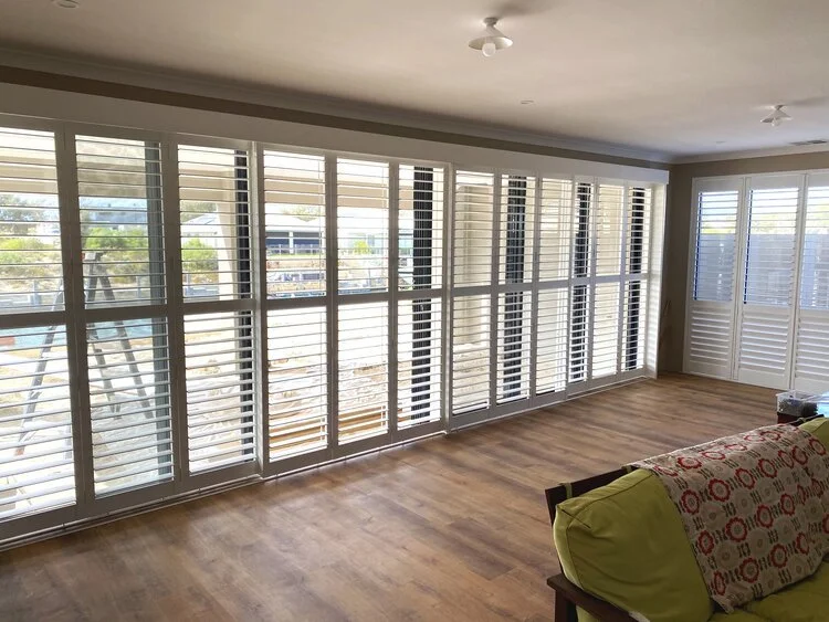 PVC plantation shutters in a home