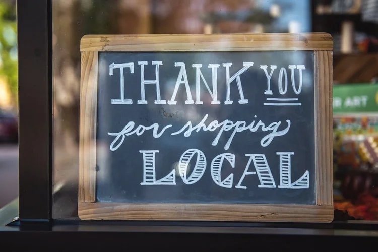 Small local shop front